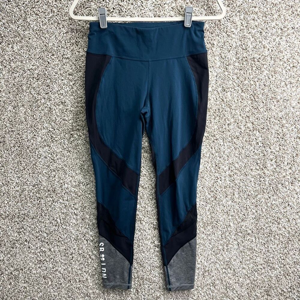 Sweaty Betty‎ Leggings Women’s Small Short Navy Blue and Gray Athletic